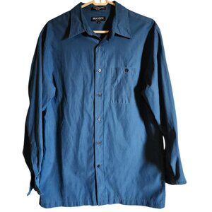 EUC Brandini Long Sleeve Suede feel Casual Dress Shirt